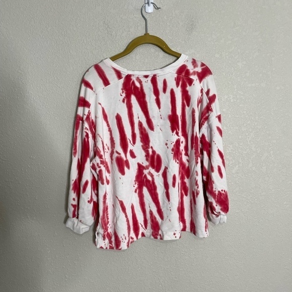 Rachel Zoe Pink Tie Dye Pullover Sweatshirt Small - Picture 6 of 6